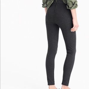 J. Crew grey knit back zip pixie pant charcoal